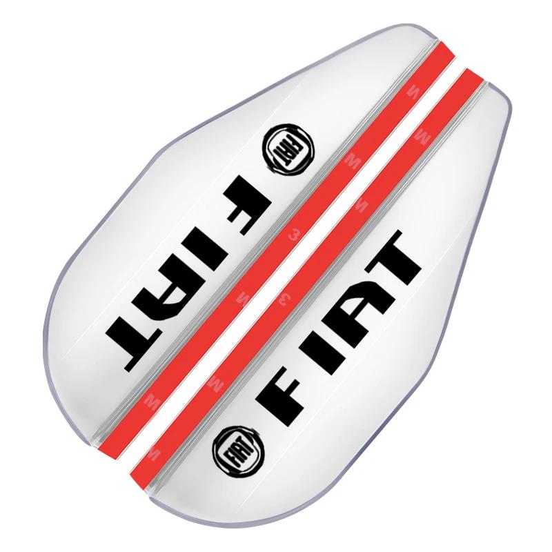 

Car Rear View Side Mirror Rain Board Eyebrow Guard Sun Visor for Fiat Panda Abarth Tipo 500 Punto 124 125 500 Bravo Stilo белый