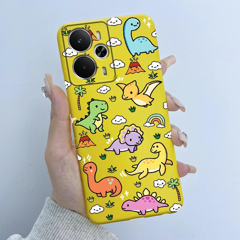 Cases For OPPO Realme 14 14T 5G Casing Fashion Flower Astronaut Girl Design Soft Silicone TPU Cover For Realme14T realme14 Coque