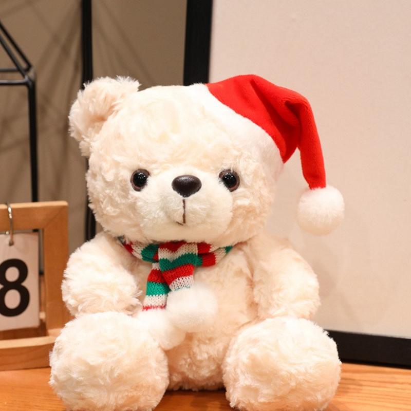 Christmas Cute Doll Birthday Gift Teddy Bear Cloth Doll Soothing Plush Toy Children's Doll