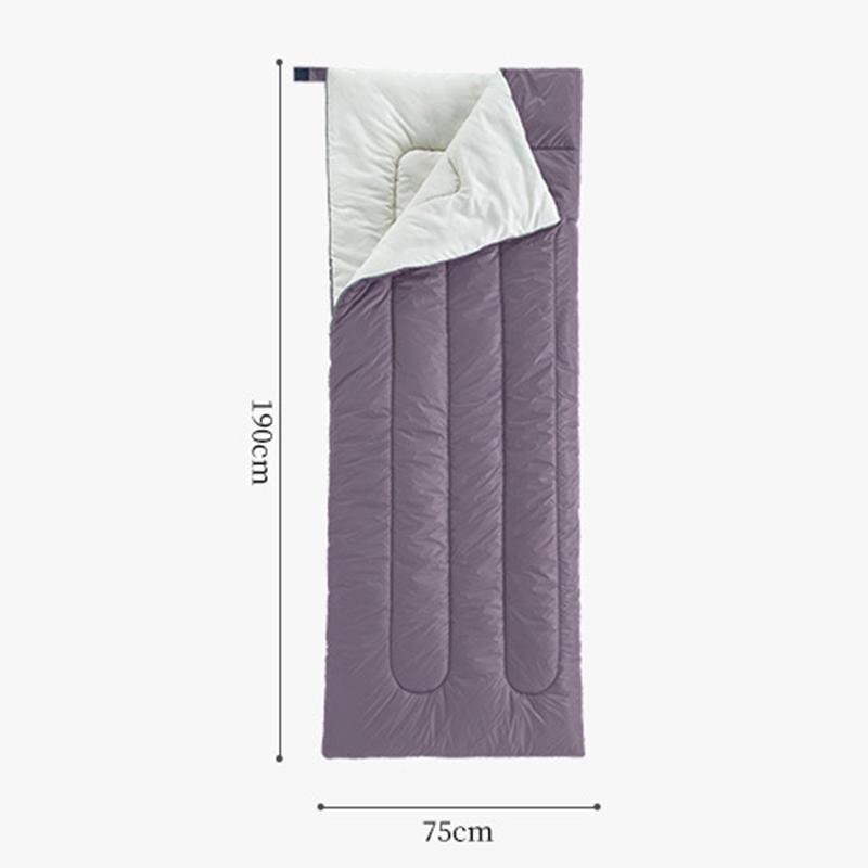 Lightweight Sleeping Bag Soft Breathable Comfortable Waterproof Outdoor Camping Sleeping Bag for Adults Purple