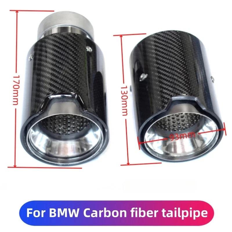 Úprava výfukové koncovky BMW z nerezové oceli a uhlíkových vláken