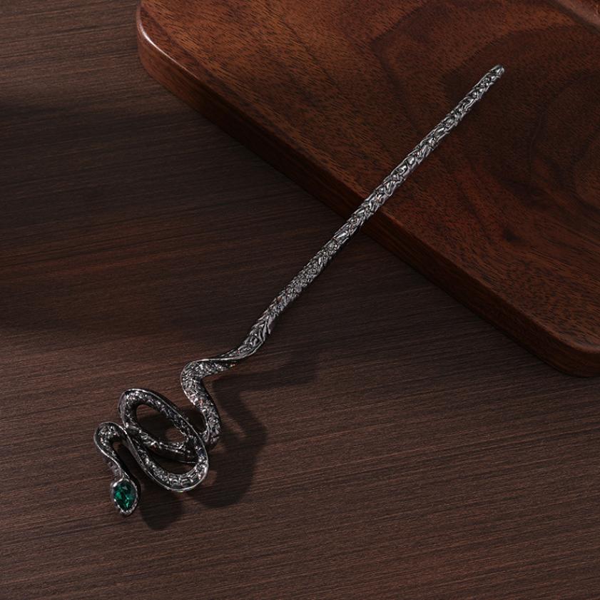 New Metal Hairpin Clips Minimalist Snake Shape Halloween Hair Sticks Chopstick  Jewelry Accessories Hairstyle for Women Gifts