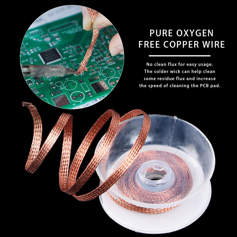 Cleaning Tool Welding Soldering Wick Desoldering Braid Tape Copper Solde Wire Tin Solder Removal