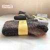1 Paar Herren-Wintersocken, dicker, weicher Plüsch, einfarbig, Knöchelschutz, Mittelschlauch, elastisch, rutschfest, thermisch gestrickt, rutschfeste Bodensocken