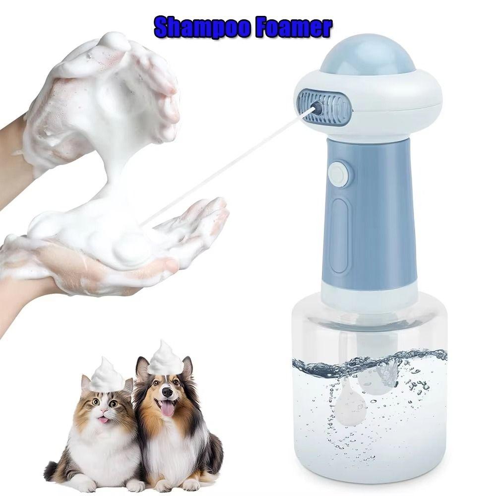 Automatic Press Smart Dog Soap Dispenser Portable Dog Washing Bubbler for 1.7W/1300mAh Portable