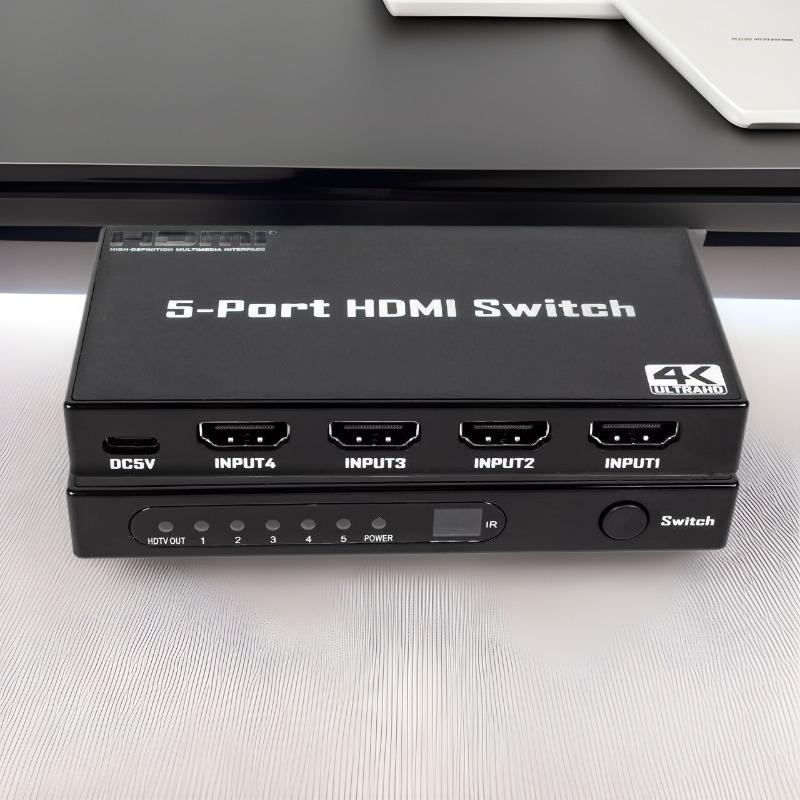 1116 New High Definition Switcher Three in One Out Four in One Out Five in One Out Converter Supports 1K Computers
