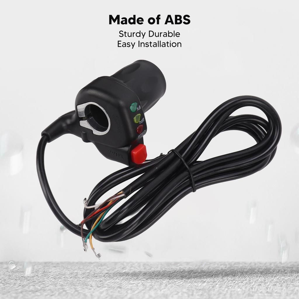 Electric Bike Throttle Grip 22mm Handle Diameter Stable Sensitive 48V Electric Bike Accelerator Handle Grips