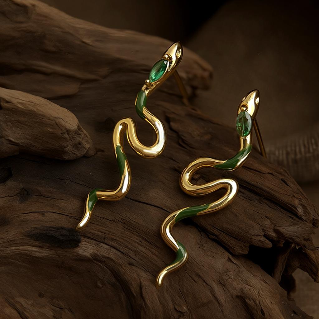 Original~Spirit Snake New Trendy Fashion Simple Temperament Earrings with Advanced Sense Earrings for Women