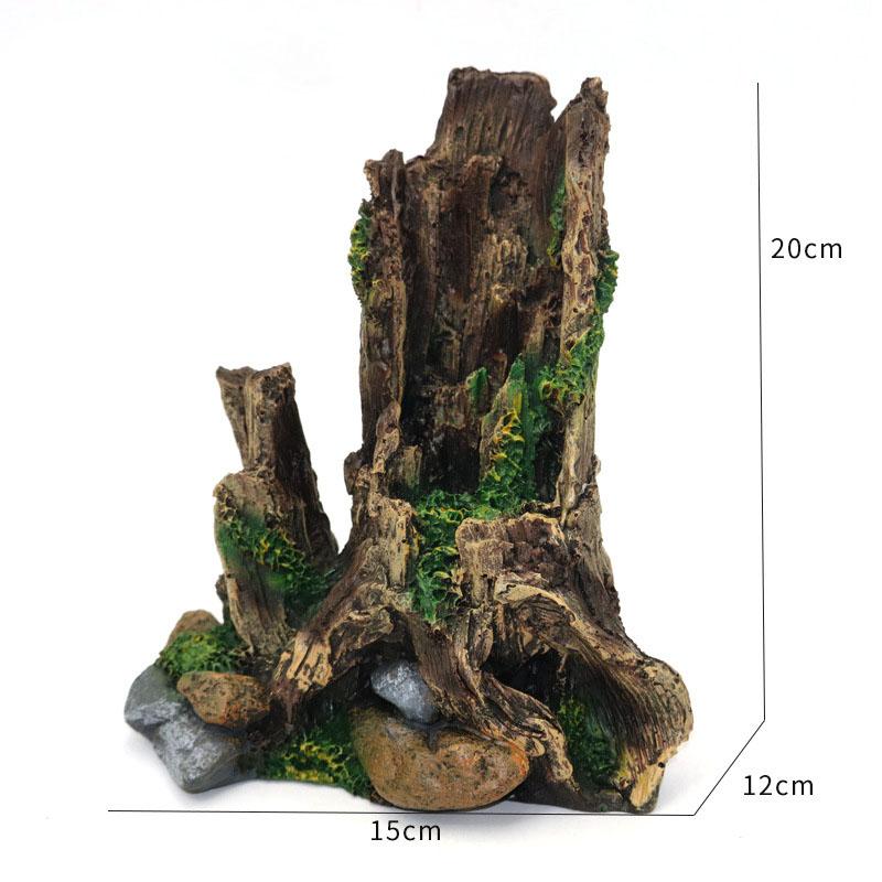 

Смола Аквариум Рыба Укрытие Пещера Многофункциональное Украшение для Аквариумного Фона Ландшафтный Дизайн Укрытие для Рептилий Декор Ствола Дерева