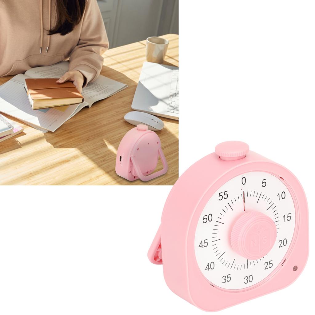 Temporizador Visual de 60 Minutos para Crianças Adultos com Dois Modos de Lembrete Modo Foco Temporizador de Sala de Aula para Casa Escola Trabalho