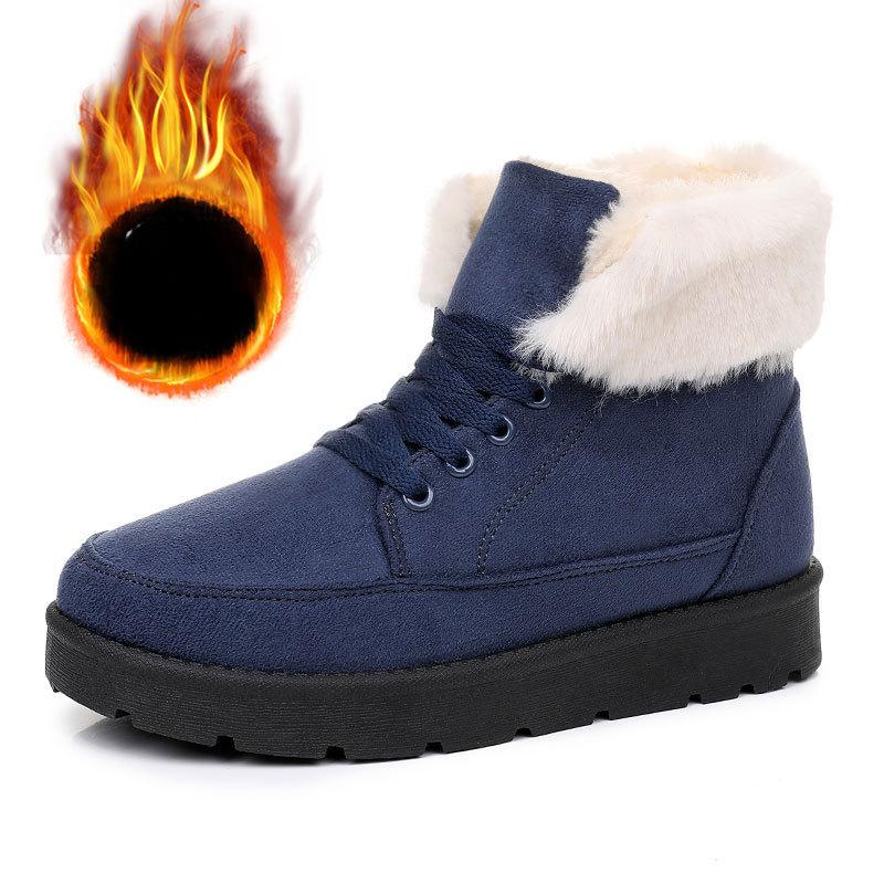 Women'S High Top Short Boots Cold Warm Cotton Boots Thickened Boots With Thick Soles Comfortable New Street Party Shoes Woman