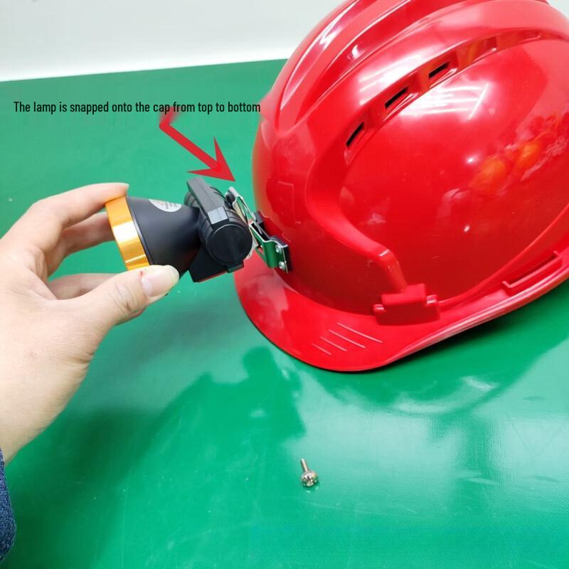 Rechargeable Safety Helmet with Integrated Light and Lock