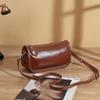 Women's Cowhide Underarm Shoulder Bag Ladies Fashi Cow Genuine Leather Crossbody Messenger Bag Designer Luxury Retro Handbag