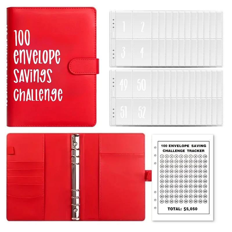 100-Day Savings Challenge Budget Binder & A5 Planner Notebook