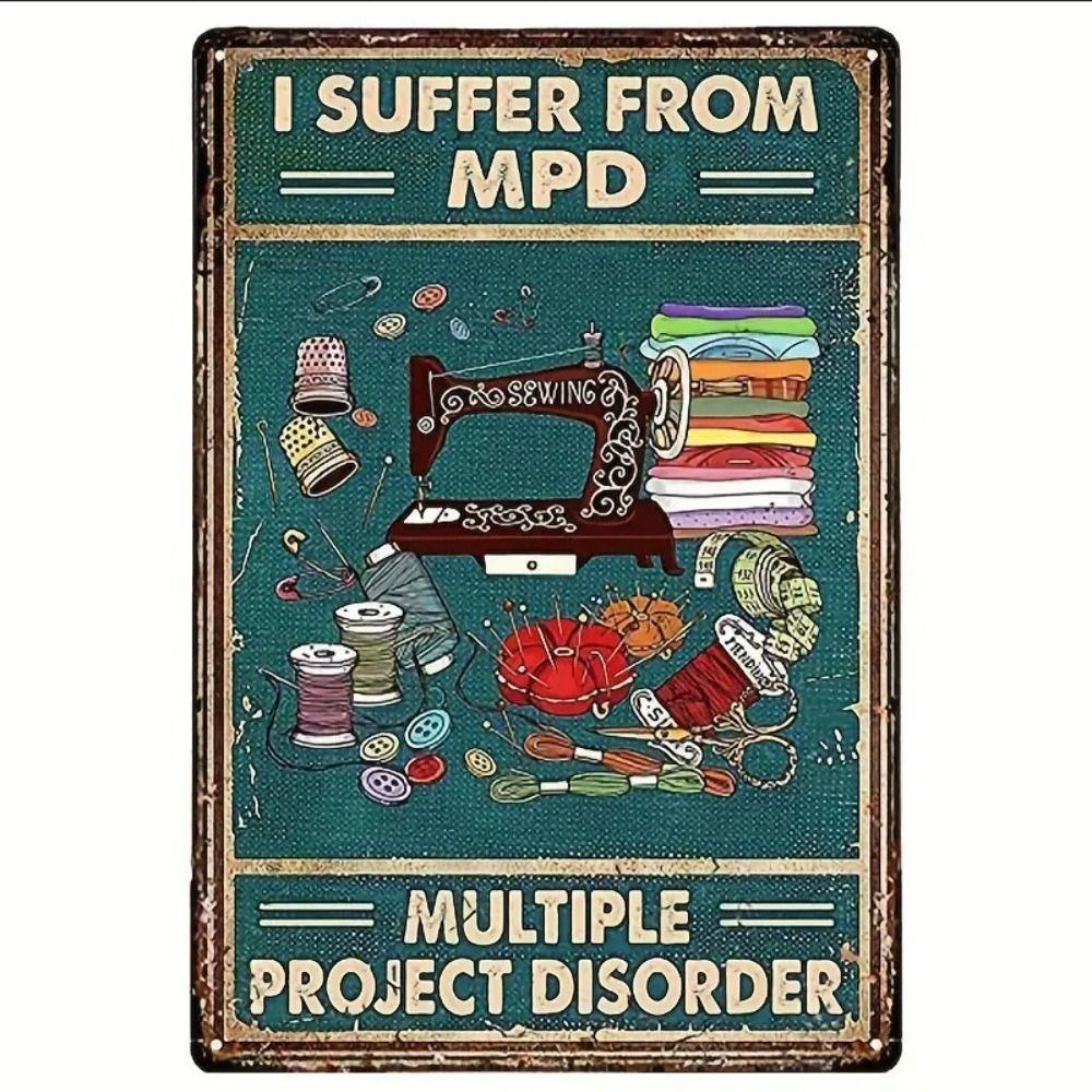 Vintage Metal Sign "Welcome to Wolf Cave" Outdoor Nature Decor 20x30cm