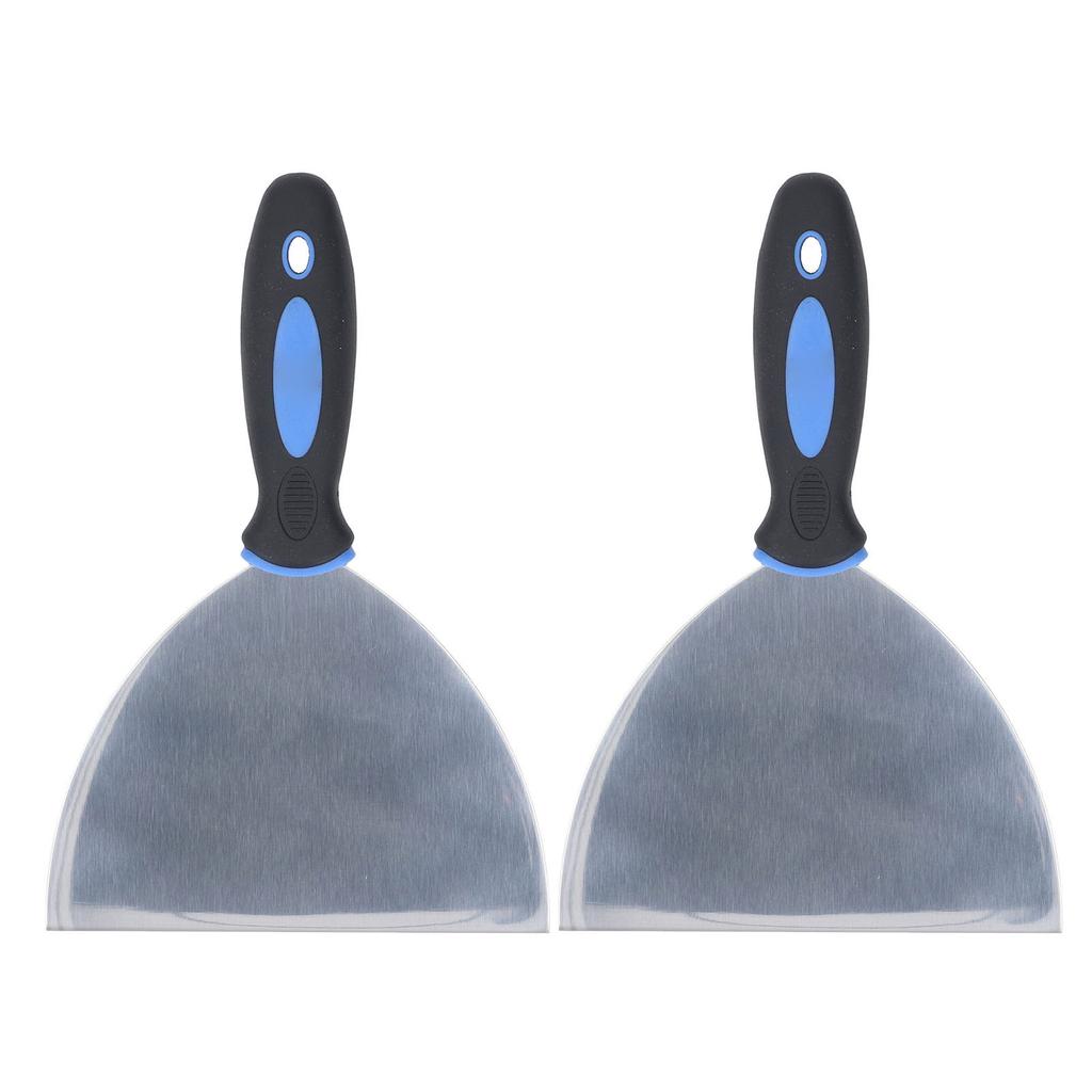 2PCS Putty Scraper Tools Stainless Steel Spatula Set for Repairing Drywall Applying Plaster