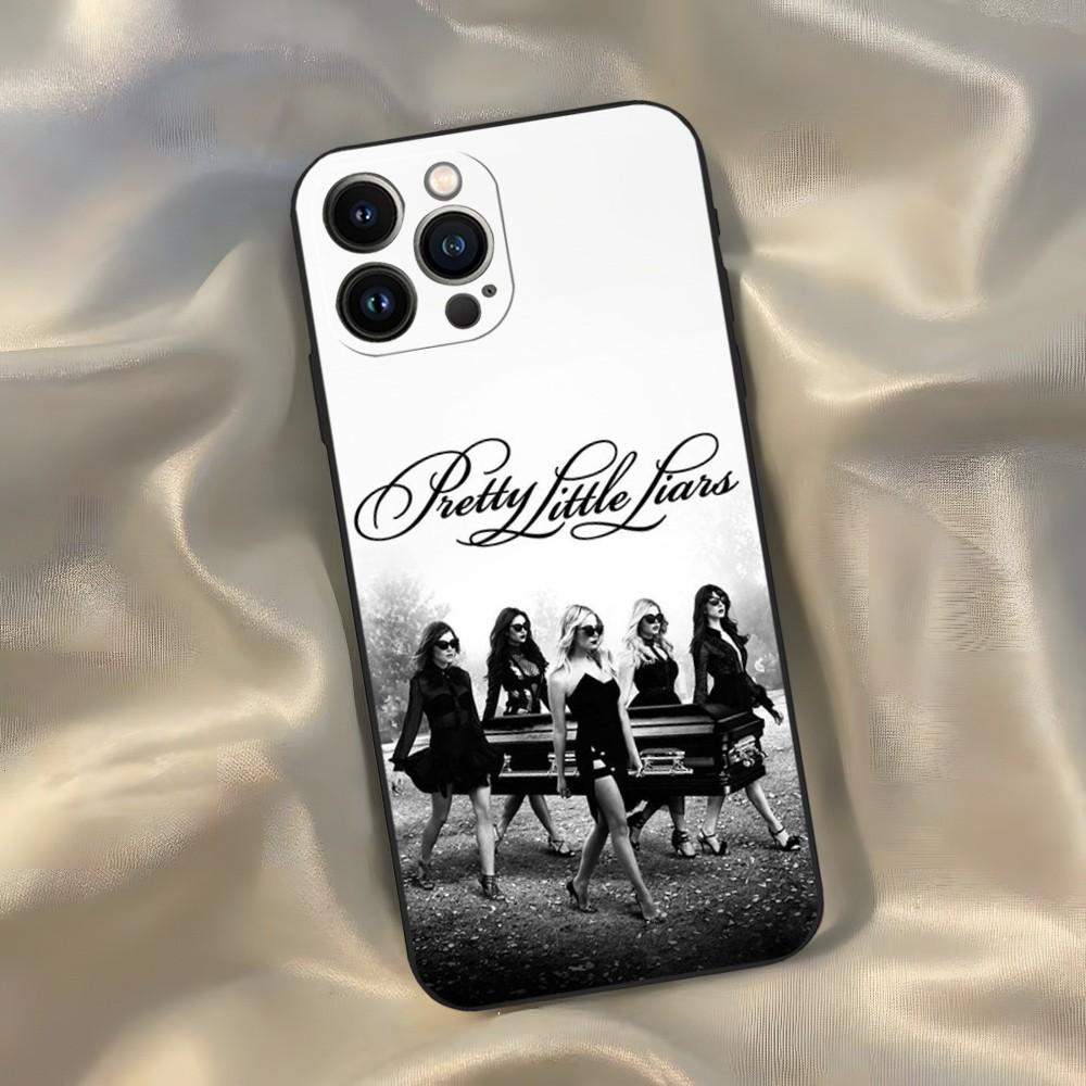 

Pretty Little Liars Phone Case for Iphone 15 14 13 12 11 Pro Max Xr X Xs Mini 8 Plus SE 2022 Black Soft Silicone Cover iPhone12 mini