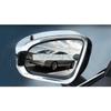 Rear View Glass Mirror Trim Frame Rain Shield Sun Visor Shade ABS Chrome Eyebrow For VOLVO XC40 2018