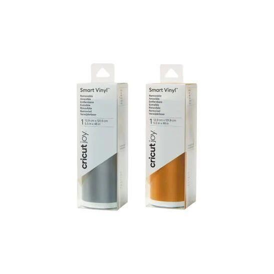 4 rouleaux thermocollants mats 61 x 14 cm - noir, blanc, argenté, doré