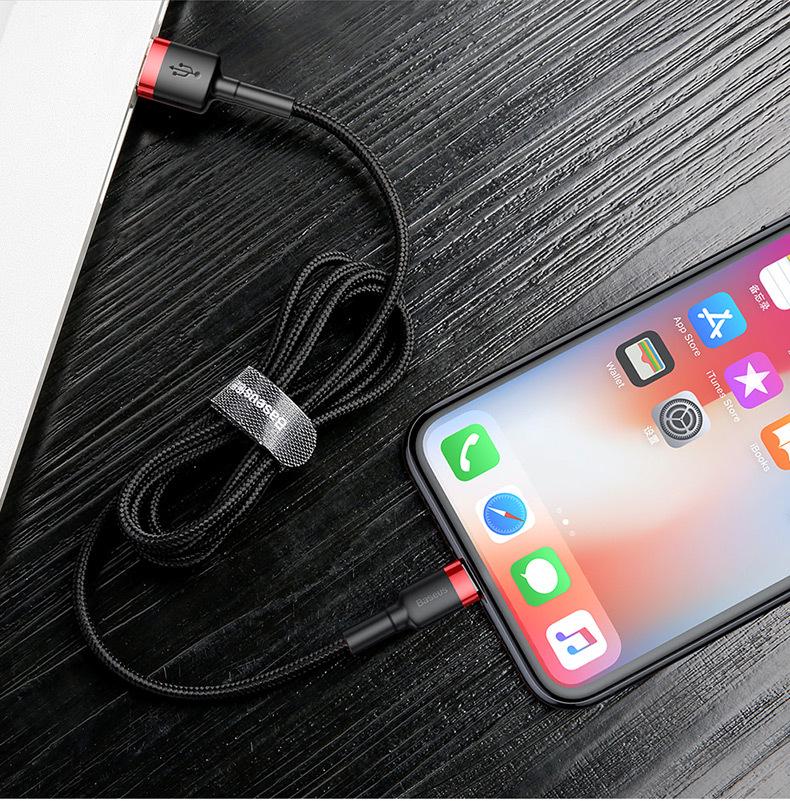Cablu de Încărcare Rapidă Baseus pentru Apple iPhone 16 Pro, 14, 11, 7P - Încărcător Compatibil 30W