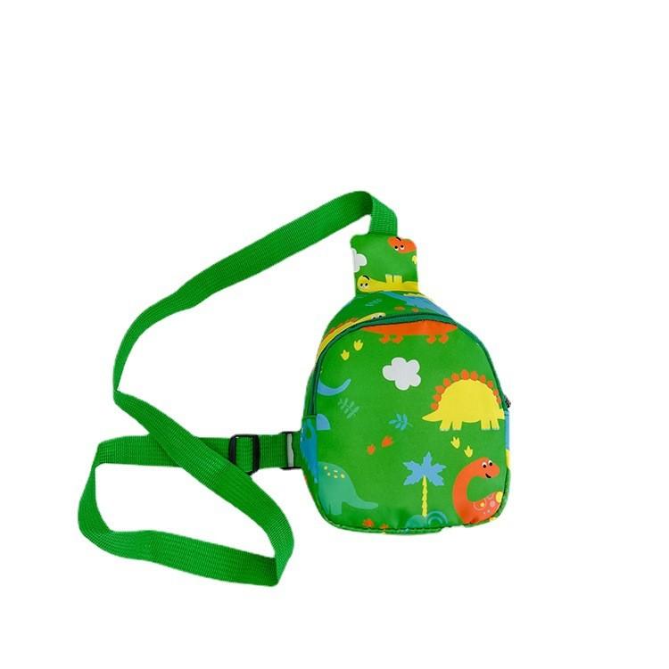 Dinosaur Cartoon Jurassic Kids Chest Bag With Oxford Material Casual Gift Girl