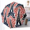 1pc Eiffel Tower Pattern Automatic Folding Umbrella - 8-Rib Automatic Open/Close, Large Canopy Birthday Festival Gift Yy251217122