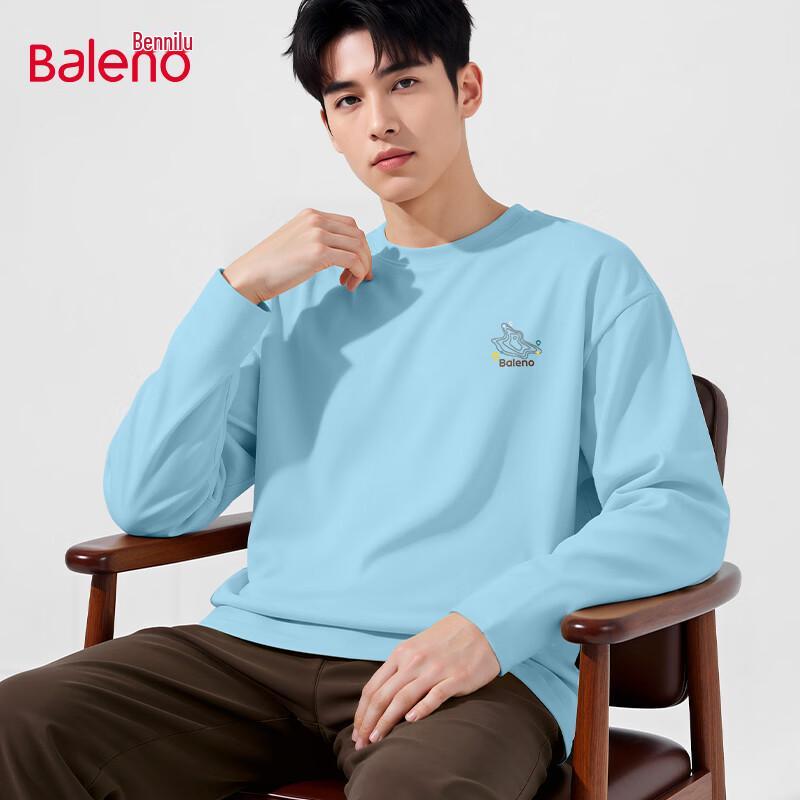 

Baleno Men s Long Sleeve Round Neck Cotton T-Shirt 4XL