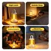 2000mAh Camping Lantern Light Portable LED Flashlight Rechargeable Lamp with Battery Outdoor Work Torch with Grip For Garage Hiking Travel