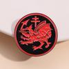 Dracula Vampire Pin: Secret Dragon Knights Enamel Brooch & Fan Gift Badge