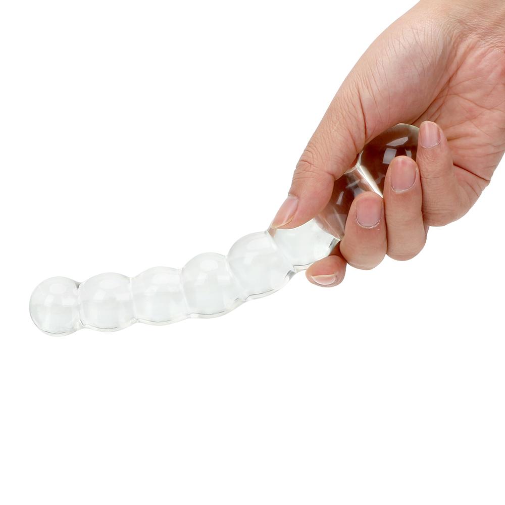 Sex Products 8 Beads Glass Butt Plug Prostate Massager Anal Plug Sex Toys for Women