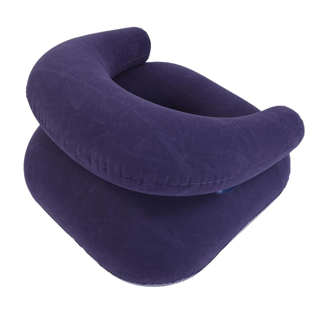 Inflatable Lounge Chair Blow Up Portable Couch Single Sofa with Armrest for Home Office Balcony Floor Seating PVC