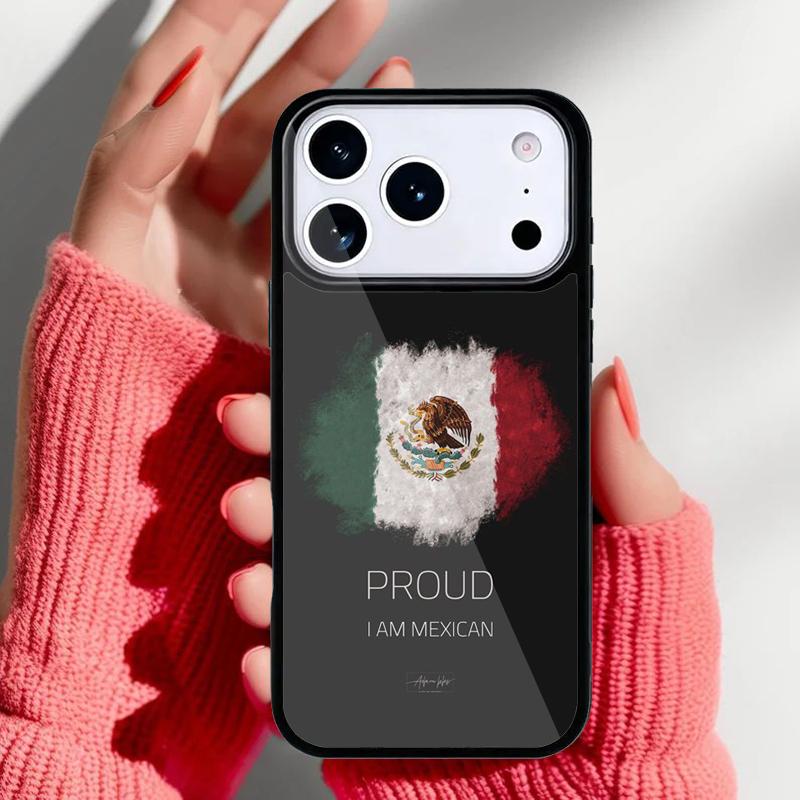 Mexico Flag Phone Case for iPhone 17 Air 16e 15 14 13 Pro Max Back Cover for 12 11 Pro Coque