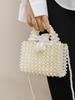 Finished in Pearl Color with Drawstring Inner Bag