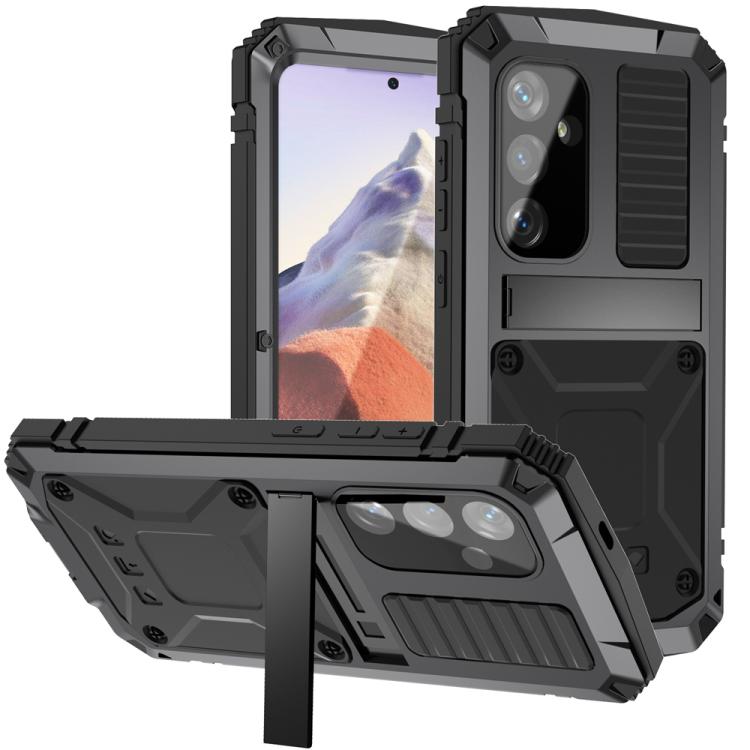Mecha Style Sports Magnetic TPU+PC Waterproof Dustproof Shockproof Card Holder Phone Case for S25 5G
