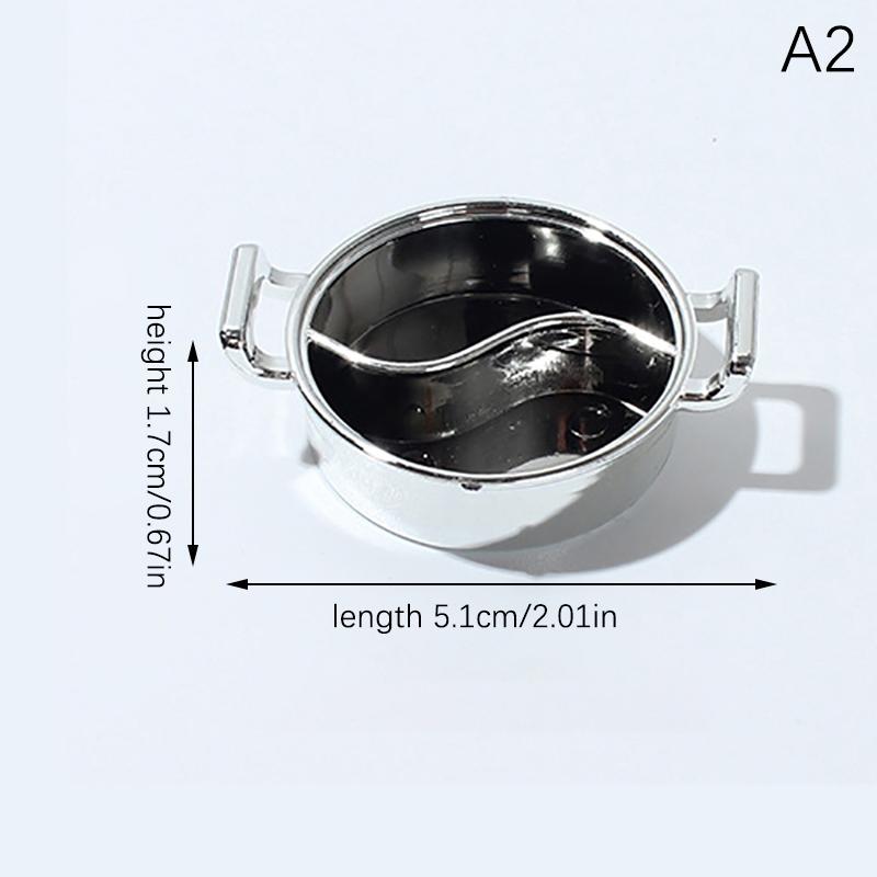 

1/12 Кукольный домик Моделирование Супница Кукольный домик Мини Горшок Столовые приборы Кукольный домик Кухня Принадлежности для готовки A2