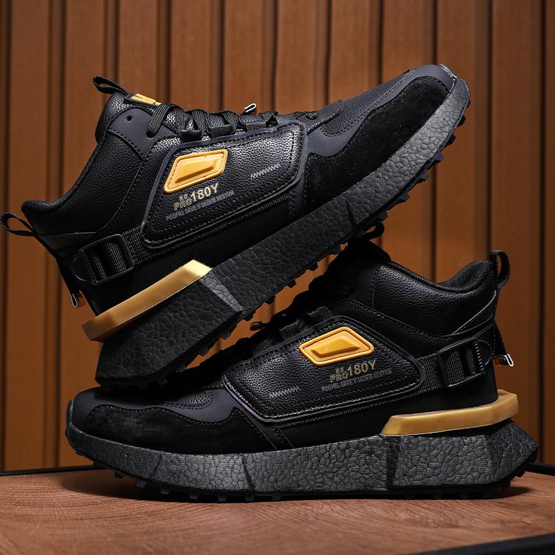 Fashion 2024 New Winter Men Boots  Slippers Warm Men Shoes Waterproof Non-Slip Plush Sneakers Male  Leather Boots Plus Size  45