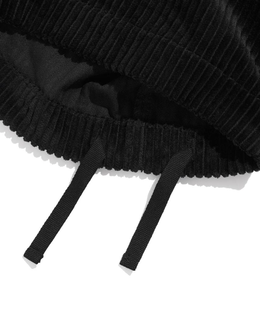 NICEGHOSTCLUB Corduroy Parachute Pants_Black(Ng2Efupa13A)