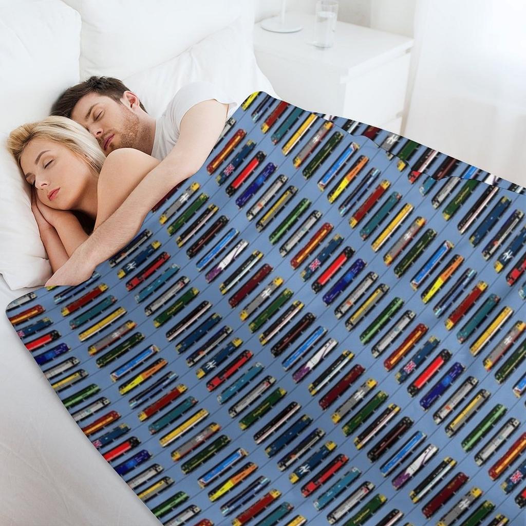 Class 47 Locomotive Throw Blanket Decorative Beds Thermals For Travel Summer Moving Blankets