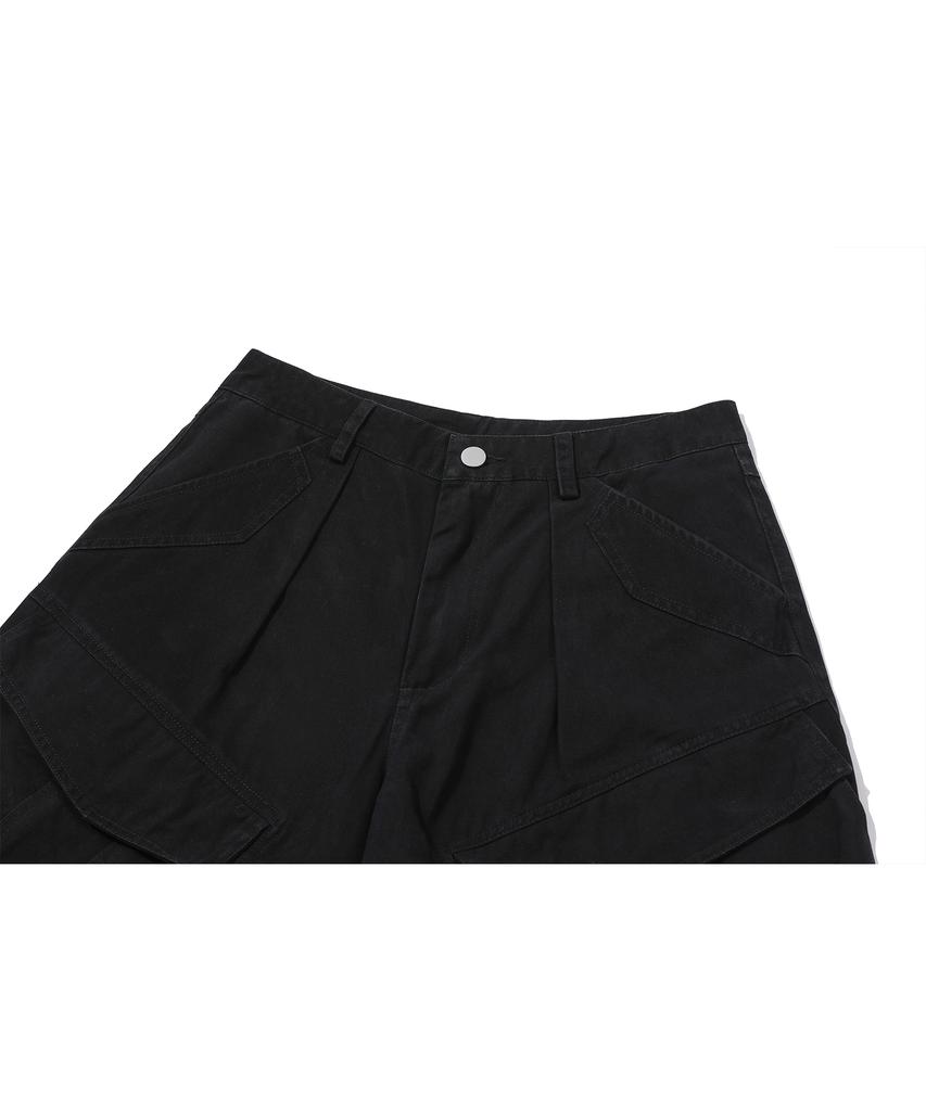 CPGN STUDIO Bermuda Cargo Cutout Pants Black