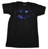 Batman Mens Galaxy Space Fill Logo Black Shirt New XS, S, M, L