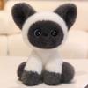 Soft Cute And Stuffed Cat Plush Soft Short Fur Desk Decoration For Office Home