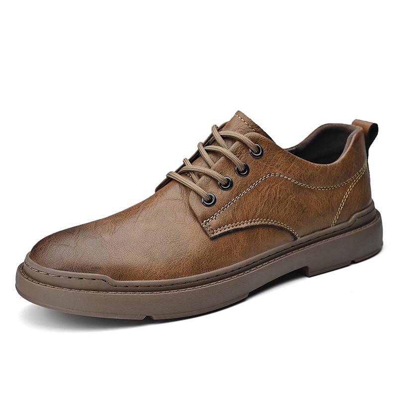 Fashion Classic Men's Genuine Leather Casual Shoes All-match Business Sneakers New Fashion Anti-skid Oxford Shoes Formal Dress Footwear