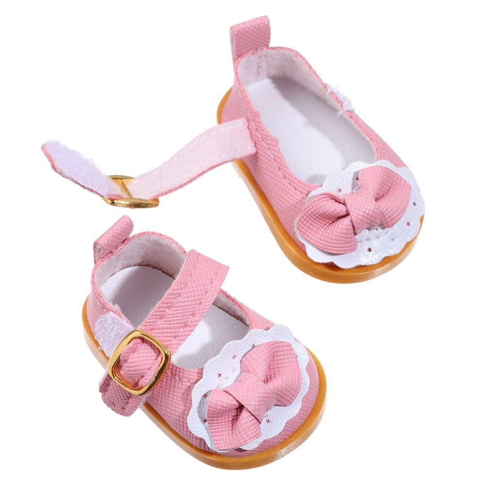 5.5cm Handmade Boots Cotton Doll Doll Shoes Mini Bow Shoes Doll Leather Shoes Doll Casual Shoes