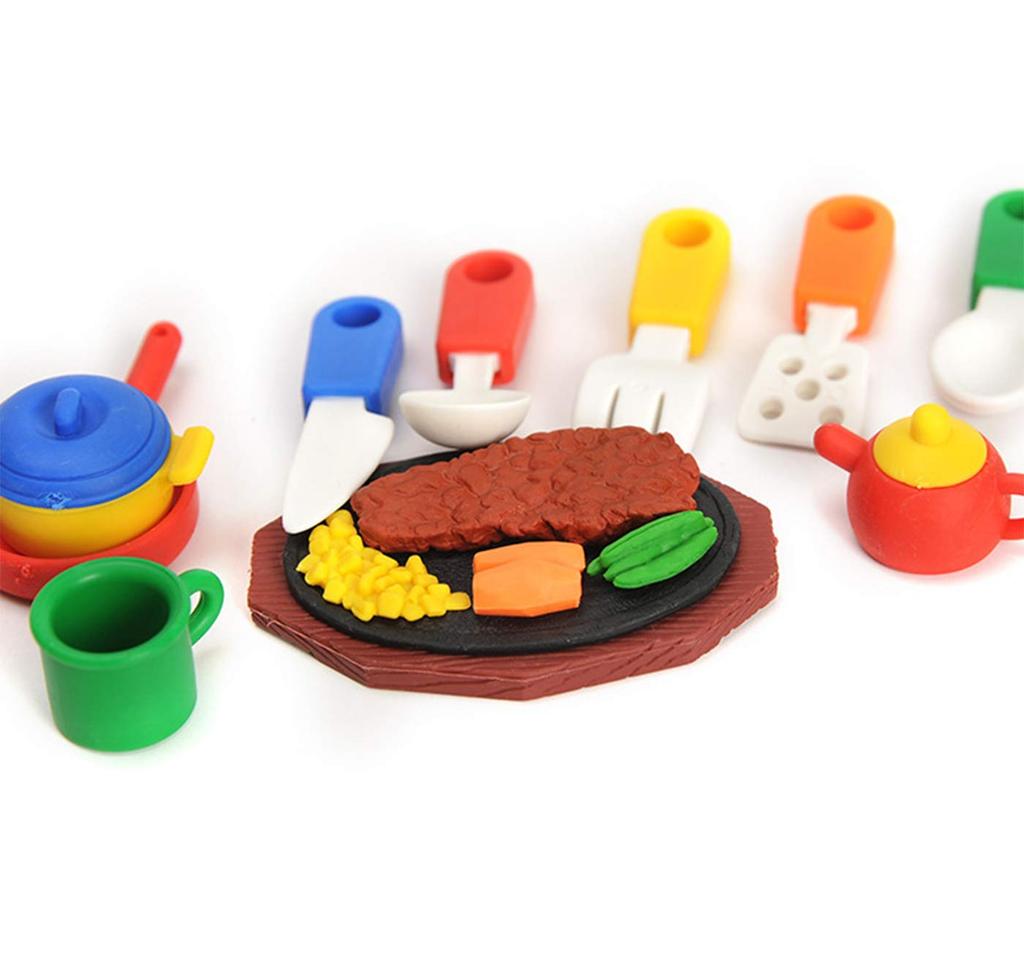Ranvi Kinder Radiergummi Mini Puzzle Bleistift Radiergummis für Spiel und Schulbedarf 30-teiliges Set, (Nudelform) Kinderpreise, Partys, Jahrmärkte,