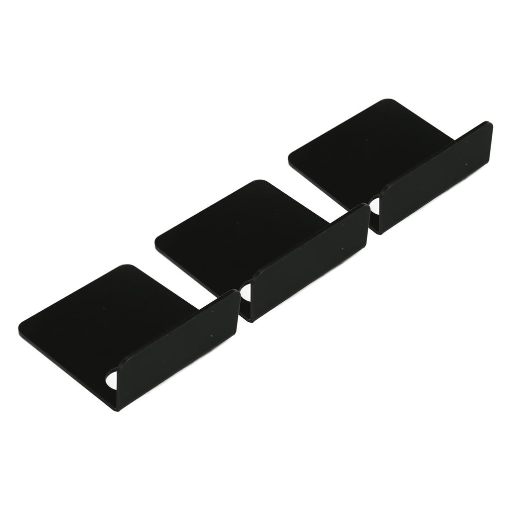 3 PCS Small Security Cameras Wall Shelf with 6 Cable Clips 10PCS Tapes Acrylic Waterproof Drill Free Adhesive Floating