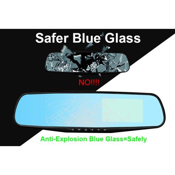 4,3 Zoll 1080P HD Doppelobjektiv 170 Rückspiegel Auto DVR Kamera Recorder Erweiterte Rückfahrkamera