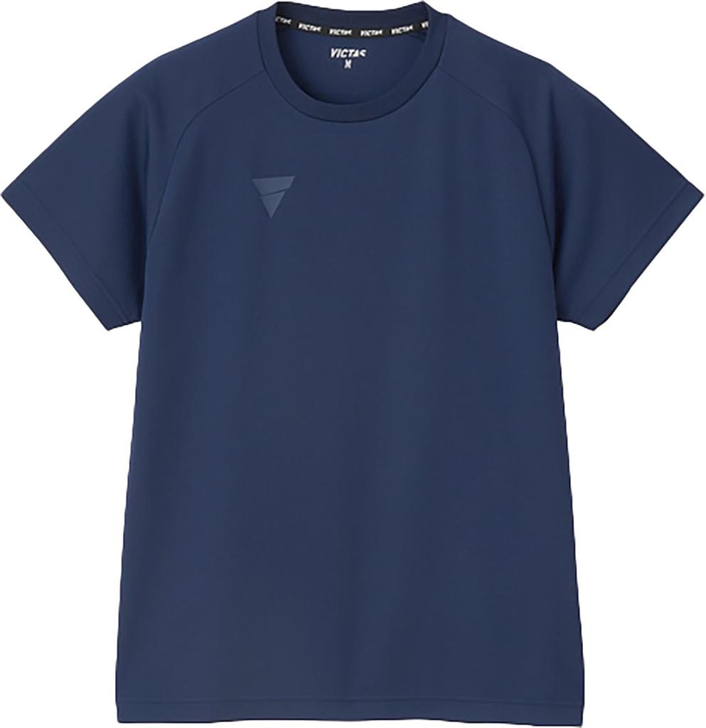 Victus Table Tennis Unisex T-Shirt, V-TS508, Navy, XS, 532501, Moisture-Wicking, Quick-Drying, Stretchy,