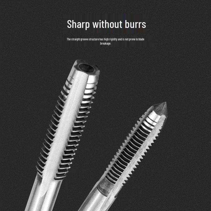 M3-M12 Straight Flute Taps Set for Quick Internal Thread Repair