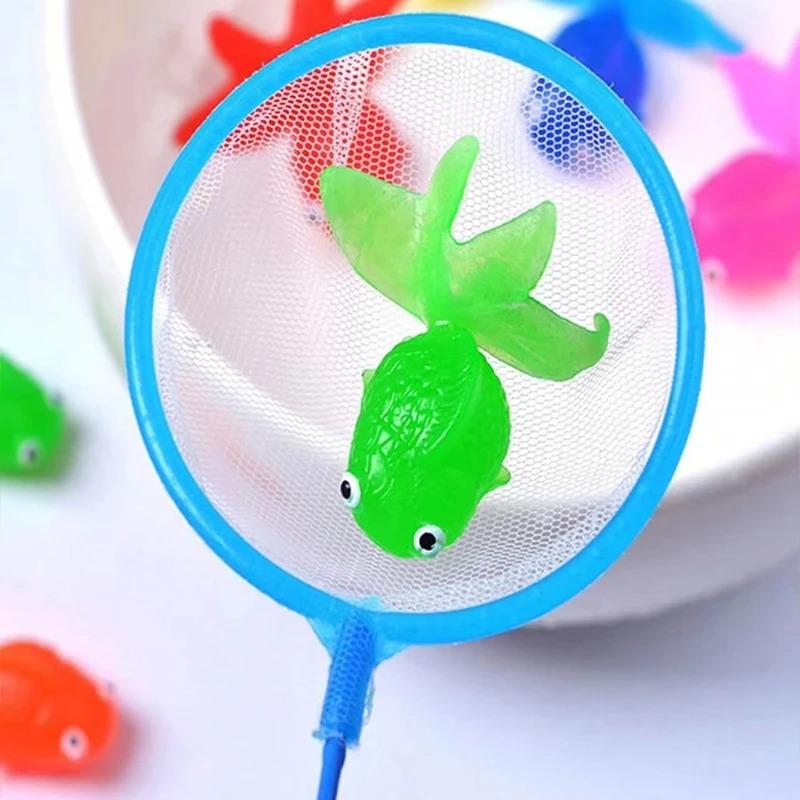 5/10PCS Realistic Floating Artificial Goldfish - Rubber Fake Fish, Aquarium Ornament & Interactive Cat Toy