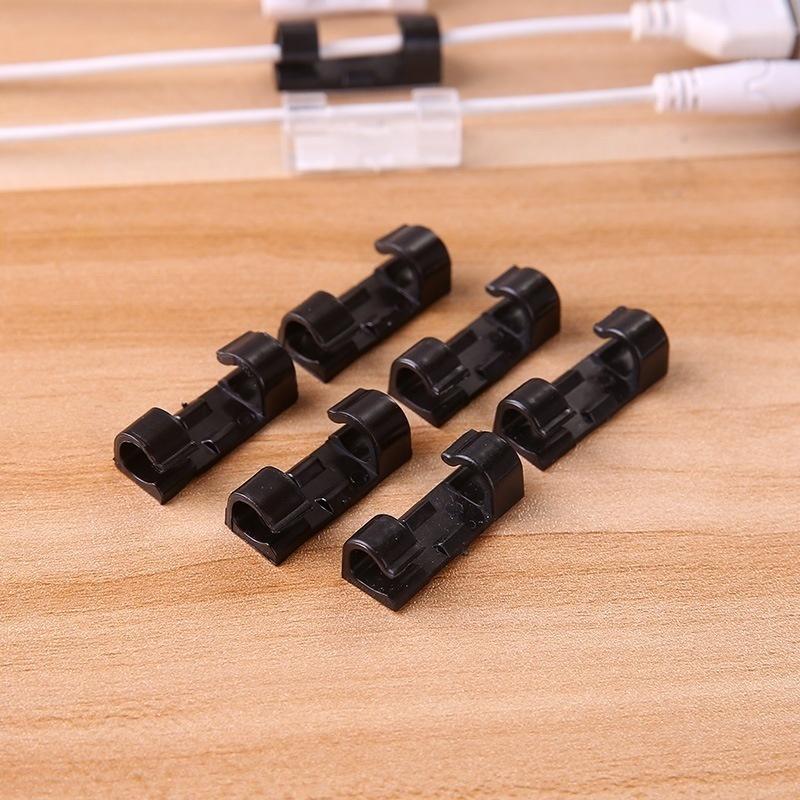 Trendy Self-adhesive Wire Organizer Line Cable Clip Buckle Clips Ties Fixer Fastener Holder